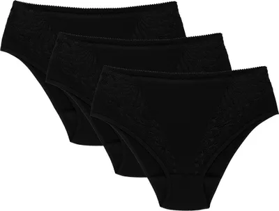 Obrázek produktu pro Wol-Bar Eco-Ga 3-pack černé kalhotky 2XL