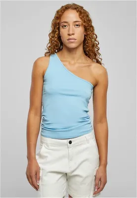 Obrázek produktu pro Dámské tílko Urban Classics Ladies Asymmetric Top balticblue - XL