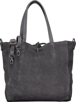 Produktbild von Hausfelder Manufaktur Handtasche Velours Grau onesize