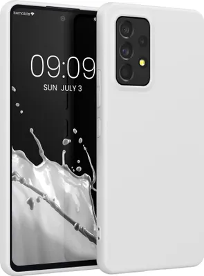 Produktbild von kwmobile Handyhülle für Samsung Galaxy A53 5G Hülle - TPU Case - Kabelloses Laden - Schutzhülle Cover in Weiß matt