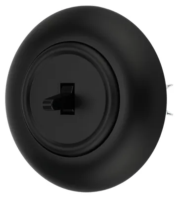 Image de Bouton-poussoir encastré rétro I VX1 noir mat