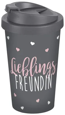 Produktbild von Coffee to go Becher Lieblingsfreundin 400ml