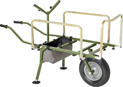 Produktbild von Trolley Easy Rover mit zentriertem Laufrad, Luftbereifung, zusammenklappbar, 150 kg Tragkraft, 93x84 cm Transportfläche