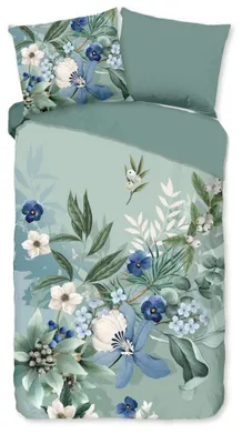 Immagine prodotto di Biancheria da letto "Farren" - Verde - (140x220 cm) - 100% cotone