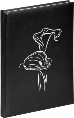 Produktbild von Pagna Kondolenzbuch 19x26cm Calla 144S schwarz