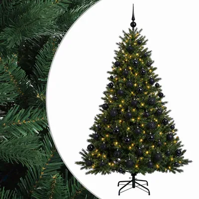 Produktbild von vidaXL Künstlicher Weihnachtsbaum mit Weihnachtskugel 210 cm 300 LEDs