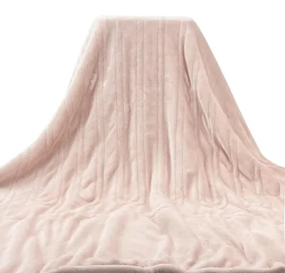 Produktbild von Heizdecke - Elektrische Wärmedecke - 130 x 150 cm - Temperaturregelung - Weiche Baumwolle - Maschinenwaschbar - Ganzkörperwärme - Rosa