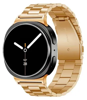 Produktbild von By Qubix Edelstahl-Gliederarmband - Roségold - passend für Samsung Galaxy Watch 8 - 40 mm / 44 mm