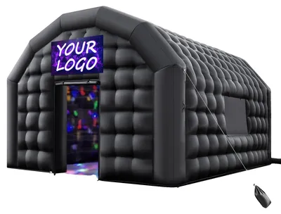 Produktbild von VEVOR Aufblasbares Nachtclub, 6 x 5 x 3,66 m Aufblasbares Partyzelt mit 680W Bläser & Sandsack, Belüfteter Aufblasbarer Nachtclub mit 2 Fenstern, Luftwürfelhaus für Event Geburtstag Hochzeitsfeier, 5.4x5x4.2 m