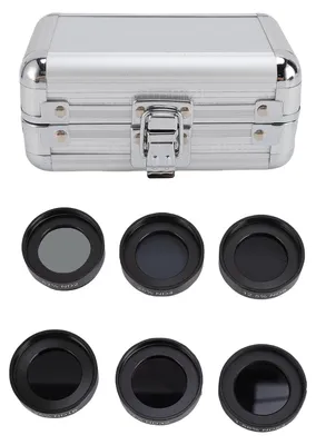 Obrázok produktu pre 6-dielna sada teleskopických mesačných filtrov s neutrálnou hustotou (1,25 palca): ND2, ND4, ND8, ND16, ND32, ND64; sada okulárov s puzdrom z hliníkovej zliatiny