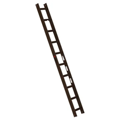Produktbild von Euroline Premium Kaminkehrerleiter 10 Sprossen RAL8014 Braun