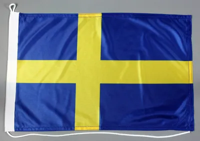 Produktbild von Bootsflagge Schweden 30x45 cm Motorradflagge Bootsfahne