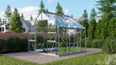 Obrázek produktu pro Vitavia skleník "Meridian 2 6700" hliník 6,7 m² 3 mm ESG