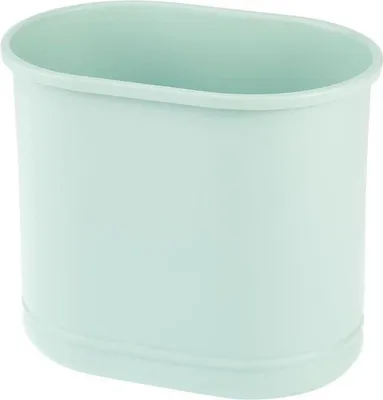 Produktbild von mDesign Mülleimer Abfalleimer Papierkorb Ordnung 9.5L Oval Metall Mintgrün