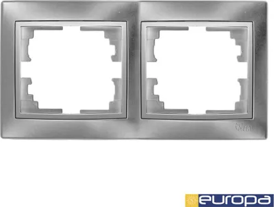 Image de Cadre Double Solera Argent Cadre Horizontal Pour 2 éléments, Couleur Argent - Solera