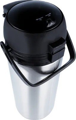 Produktbild von Airpot Pumpkanne 1,9 l EUROHOME Getränkespender Isolierkanne Iso Thermo - Thermoskanne & Warmhaltekanne Kaffeekanne für Kaffee und Tee