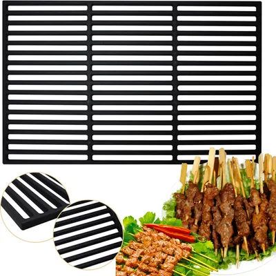 Obrázek produktu pro Jopassy rošt na grilování rošt na popel 60x40cm rošt litinový profesionální nerezový rošt na grilování BBQ litinový rošt