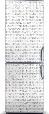 Produktbild von Tulup Kühlschrankdekoration - Magnetmatte - 60 cm x 180 cm - Magnet auf dem Kühlschrank - Binärcode