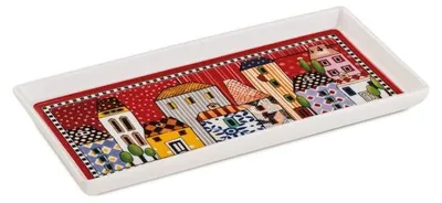 Immagine prodotto di EGAN Vassoio "Paese Mio" Rosso 19×9 cm