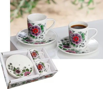 Produktbild von Gilde Espresso -Set "Florale" 51980