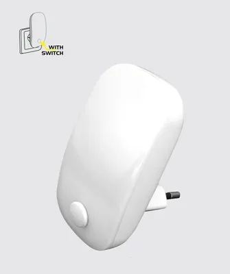 Produktbild von LED MINI NIGHT LIGHT 2LED ON/OFF, weiss  L: 58, B: 44, H: 82
