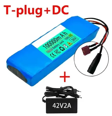 Produktbild von Akku für E-Scooter - 36V Li-Ion Akku Pack 10S2P - 10Ah 18650 Zellen - 500W - T-DC Ladeanschluss