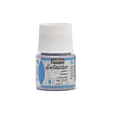 Image de Peinture pour tissu Pebeo Setacolor Light Glitter, 45 ml, Multicolore