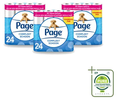 Imagen del producto de 3 rollos de papel higiénico completo, de 2 capas, en un paquete grande