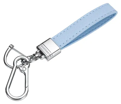 Productafbeelding van Lederen Sleutelhanger met Karabiner en Schroevendraaier, Blauw