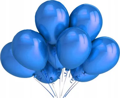 Produktbild von Metallic-Luftballons 12 Zoll, 10 Stück, blau