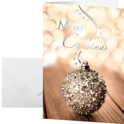 Produktbild von sigel Weihnachtskarte "Serenity" A6 (A5) 10 Karten + 10 Umschläge