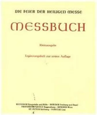 Obrázek produktu pro Messbuch für die Bistümer des deutschen Sprachgebietes. Authentische... / Kleinausgabe (Kapellenmissale)