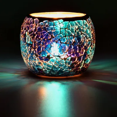Immagine prodotto di Portacandele, elemento decorativo in vetro per candele - candelabro - ghirlanda dell'Avvento