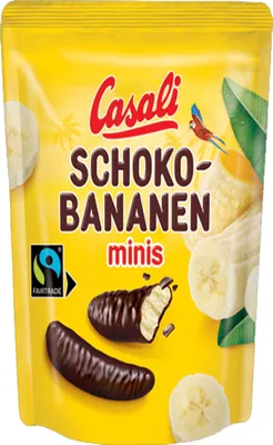 Obrázek produktu pro Casali ovocné mini banánové marshmallows s čokoládou 110g