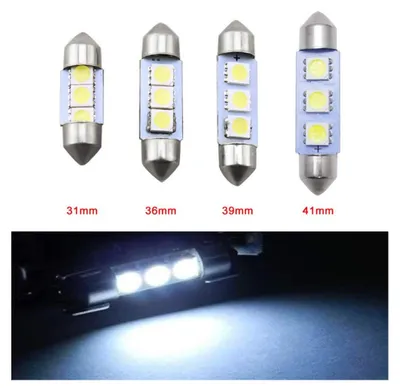 Produktbild von LED-Diodenlampen, C5W, 3 SMD, 39 mm, 12 V, weißes Licht