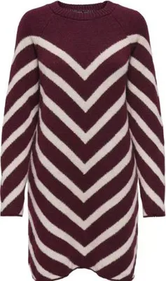 Produktbild von ONLY ONLELIZA LS O-NECK DRESS EX KNT Mermaid/Whitecap Gray M