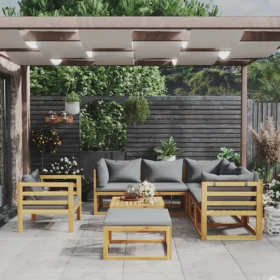 Obrázek produktu pro Maison Exclusive – 8dílná zahradní lounge sada s polštáři z masivního akáciového dřeva