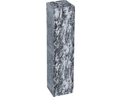 Produktbild von Rechteckpalisade iMount Pass weiß-schwarz 15 cm x 12,5 cm x 75 cm