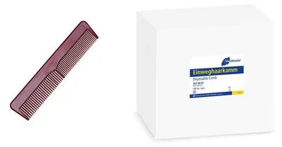 Produktbild von Meditrade Einmalhaarkamm, 1 Packung = 100 Stück