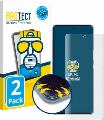 Produktbild von 2x BROTECT Fullscreen Schutzfolie für Fossibot S3 Pro Displayschutz Folie Fullcover Matt Entspiegelungsfolie