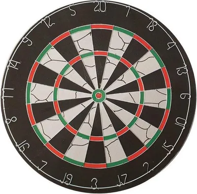 Produktbild von Famanu Dartboard mit zwei verschiedenen Zielscheiben - Papier