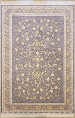 Produktbild von Teppich DESIGN IRAN 12480 2,8 M PUNKTE | Farbe: Silber; Größe: 150x225 cm | strapazierfähig und leicht zu reinigen | Wohnzimmer | Schlafzimmer