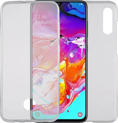 Produktbild von Samsung Galaxy A70 Hülle Case 360 Handy Schutz Tasche Cover Full TPU Etui Transparent
