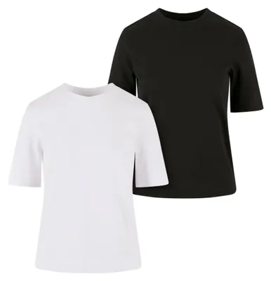 Image de Urban Classics - T-shirt pour femme (lot de 2) TN1126 (3XL) (blanc/noir)