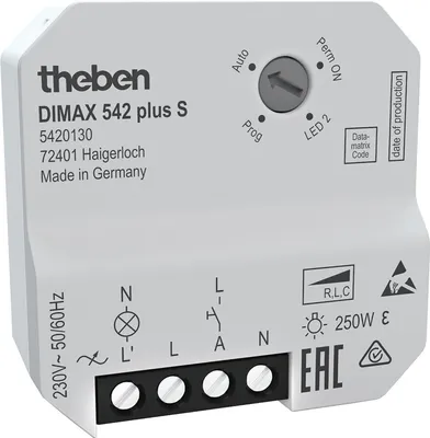 Immagine prodotto di Dimmer universale da incasso Theben DIMAX 542 plus S 5420130