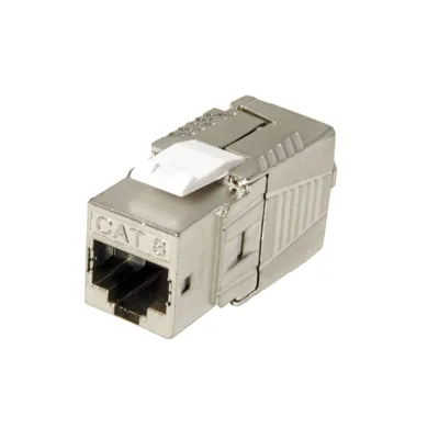 Image de ROLINE Keystone Jack Cat8. RJ45. STP. Argent