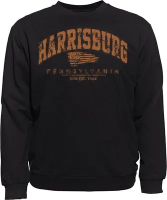 Produktbild von Übergrößen Sweatshirt AHORN SPORTSWEAR Harrisburg orange Schwarz 3XL