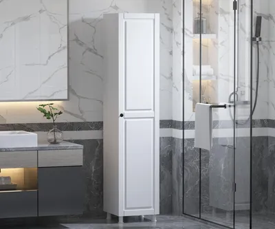 Productafbeelding van Skye Decor, model Rb-055, multifunctionele kast, matwit, spaanplaat, 35 x 180 x 33 cm