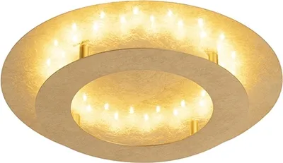 Image de plafonnier LED 18 watts doré pour votre espace de vie