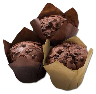 Produktbild von HSXL – Muffin-Tulpen-Formpapier – Cupcake-Tulpen – 100 Stück – Hell- und Dunkelbraun – Muffinpapier